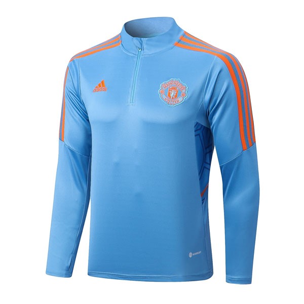 Sudadera De Training Manchester United Top 2023 Azul